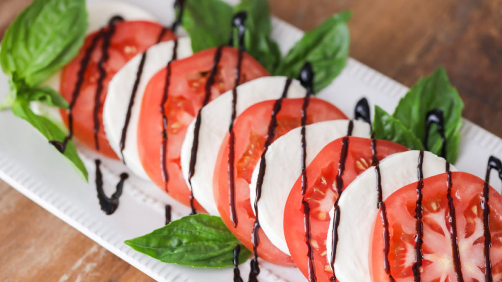 Caprese Salad Platter Recipe (Mozzarella, Tomato and Basil)